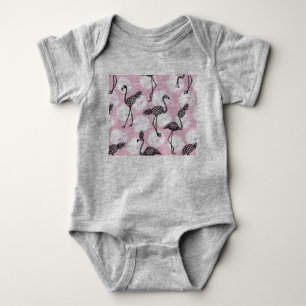 Roze anananas Flamingo Romper