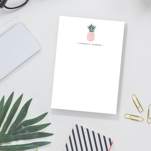 Roze anananas | Gepersonaliseerd Post-it® Notes
