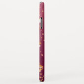 Roze anananas Gold Glitter, speciaal gepersonalise Case-Mate iPhone Case (Achterkant/rechts)