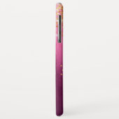 Roze anananas Gold Glitter, speciaal gepersonalise Case-Mate iPhone Case (Achterkant/links)