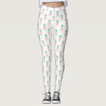 Roze anananas Patroon Leggings<br><div class="desc">Het vruchtpatroon van de meisjes en de chic.</div>