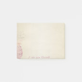 Roze anananas, stijlvol post-it® notes (Voorkant)