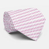 Roze anananas stropdas (Opgerold)
