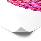 Roze anananasappelafdrukken poster (Hoek)