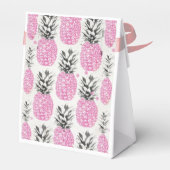 Roze Ananas Favor Ribbon Box Bedankdoosjes (Achterkant)