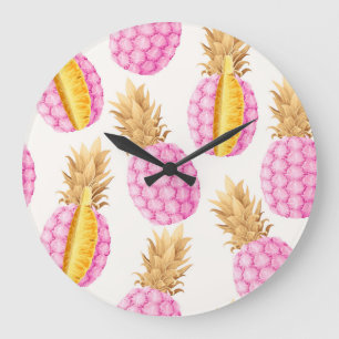 Roze Ananas: Hoge Gedetailleerde Vintage Grote Klok