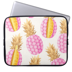 Roze Ananas: Hoge Gedetailleerde Vintage Laptop Sleeve