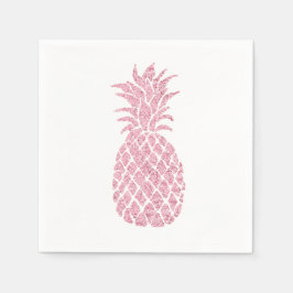 roze ananas servet