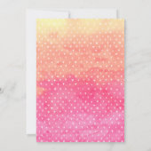 Roze ananas tropische 9e verjaardag Uitnodiging (Achterkant)