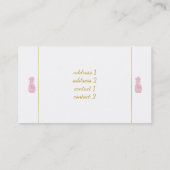 roze ananas visitekaartje (Achterkant)