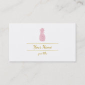 roze ananas visitekaartje (Voorkant)