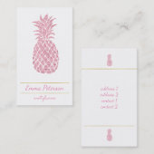 roze ananas visitekaartje (Voorkant / Achterkant)