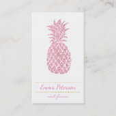 roze ananas visitekaartje (Voorkant)