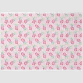 Roze ananas Waterverf Weefsel & Craft Paper Tissuepapier