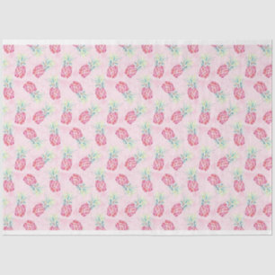 Roze ananas Waterverf Weefsel & Craft Paper Tissuepapier