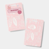 Roze anatomie medische student esthetisch ontwerp badge (Voor- en achterkant)