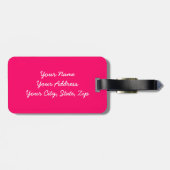 Roze Anchor-Bagagelabel Bagagelabel (Achterkant horizontaal)