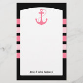 Roze Anchor Briefpapier (Voorkant)