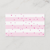 Roze Anchor Diaper Raffle Ticket Informatiekaartje (Achterkant)