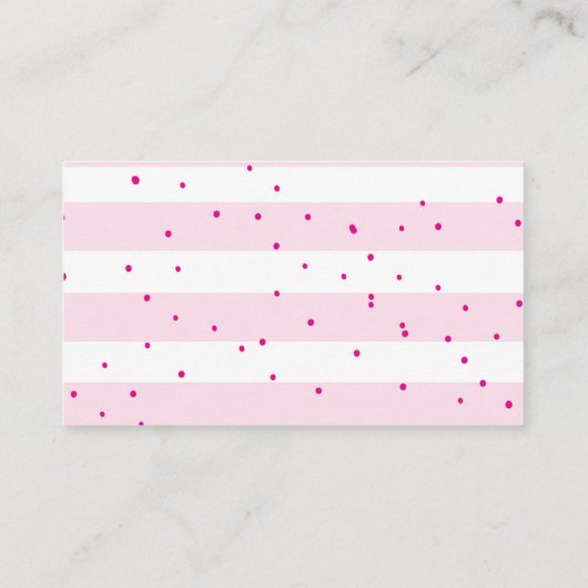 Roze Anchor Diaper Raffle Ticket Informatiekaartje (Achterkant)