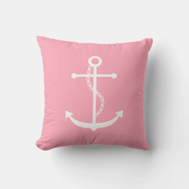 Roze Anchor Kussen