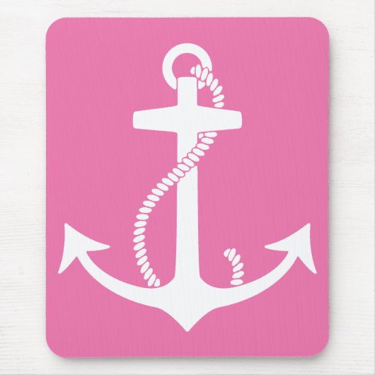 Roze Anchor Muismat (Voorkant)