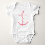 Roze Anchor Romper (Voorkant)