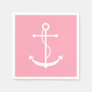 Roze Anchor Servetten