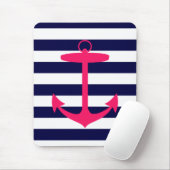 Roze Anchor Silhouette Muismat (Met muis)