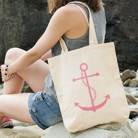 Roze Anchor Tote Bag