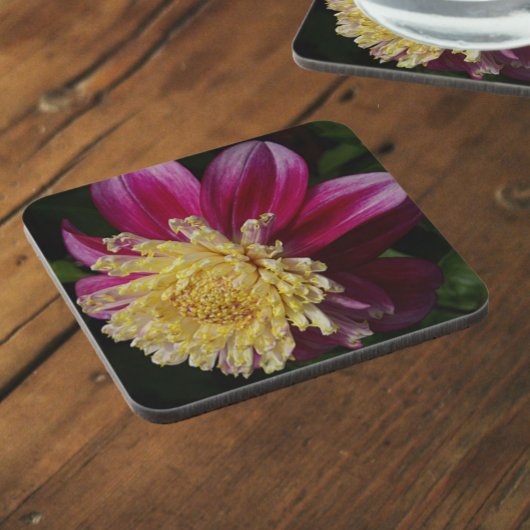 Roze Anemone Dahlia Bloom Bloemen Bier Onderzetter