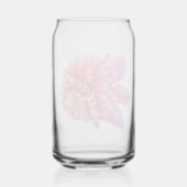 Roze Anemone Dahlia Bloom Bloemen Blikvorm Glas (Achterkant)