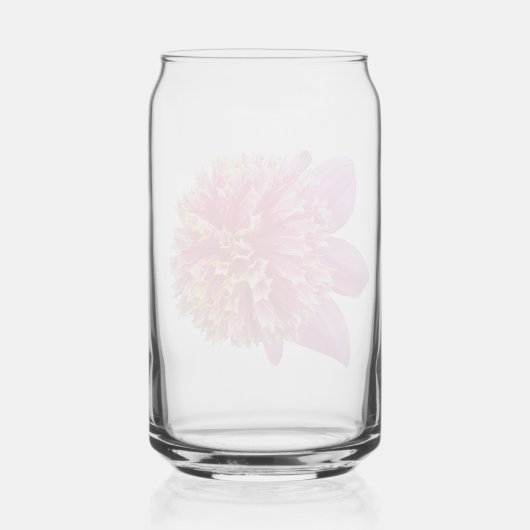 Roze Anemone Dahlia Bloom Bloemen Blikvorm Glas (Achterkant)