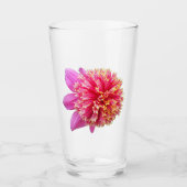 Roze Anemone Dahlia Bloom Bloemen Glas (Voorkant)