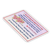 Roze Anemone Morning Blessenkaart Magneet (Rechterzijde)