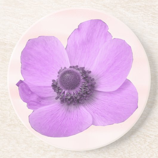 Roze Anemone Onderzetters (Voorkant)