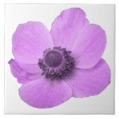 Roze Anemone Tile Tegeltje (Voorkant)