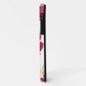 Roze Anemone Waterverf iPhone case (Achterkant/links)
