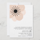 Roze Anemone Wedding nodigt uit: Van ouders van Br Kaart (Voorkant)