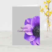 roze anemonsympathie italiaans kaart (Gele Bloem)