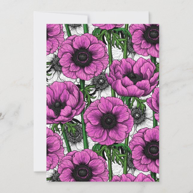 Roze anemontuin (Voorkant)