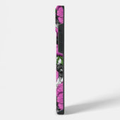 Roze anemontuin iPhone hoesje (Linkerkant)