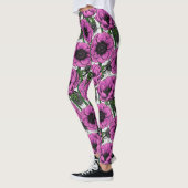 Roze anemontuin leggings (Links)