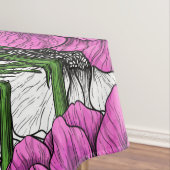 Roze anemontuin tafelkleed (Voorbeeld)