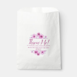 Roze anemoon bloemen kunst bruiloft gooi me bloemb bedankzakje