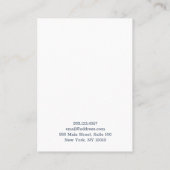 Roze Anemoon Bloesem Bloesem Oorbel Display Kaart Visitekaartje (Achterkant)