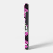 Roze anemoon tuin iPhone hoesje (Linkerkant)