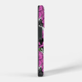Roze anemoon tuin iPhone hoesje (Rechterkant)