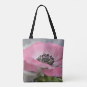 Roze Anemoon Zachte Botanische Kunst Tas (Achterkant)