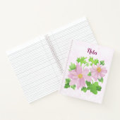 Roze anenoom notitieboek (Binnen)